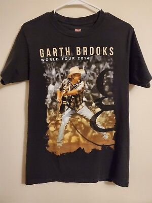 #ad Garth Brooks quot;World Tourquot; 2 Sided 2014 2015 Size Small Official Tour Merch