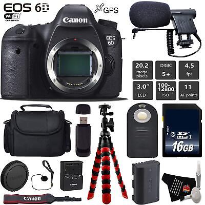 #ad Canon EOS 6D DSLR Camera Body Only Wireless Remote Bundle