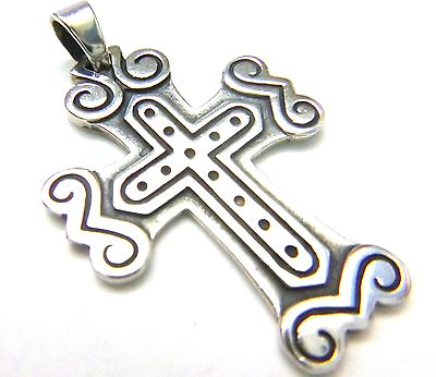 #ad Retired James Avery Large Cross in Sterling Silver BEAUTIFUL with JA Box Pch
