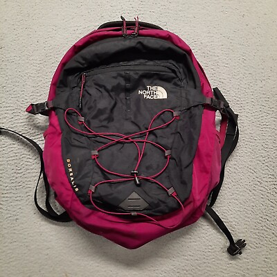 #ad The North Face Borealis Flexvent Laptop Backpack Bag Black Pink TNF School