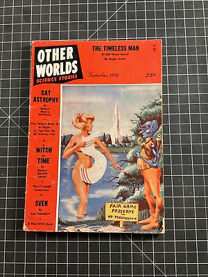 #ad Other Worlds Science Stories September 1956 Robert Moore Willams Virgil Finlay