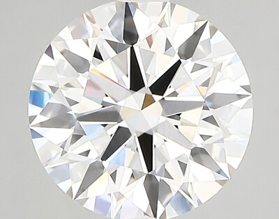 #ad Lab Created Diamond 2.85 Ct Round G VVS2 Quality Ideal Cut IGI Certified Loose
