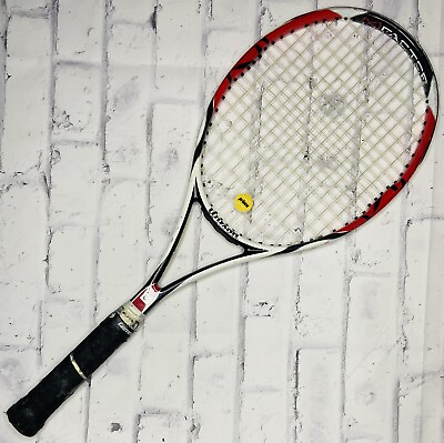 #ad Wilson K Six One 95X Red Black White Tennis Racquet 95 sq. inch; 4 5 8