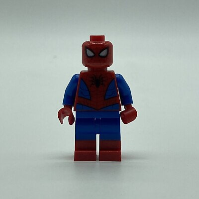 #ad Lego Minifigure Spider Man Dark Red Web Pattern sh546 Super Heroes