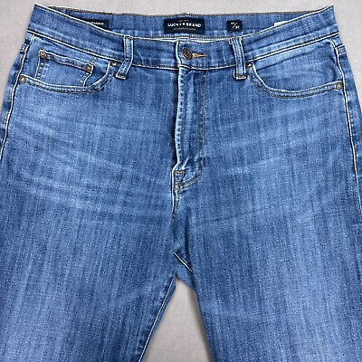 #ad Lucky Brand Jeans Mens 34x32 Blue 181 Relaxed Straight Denim Pants Commute Work