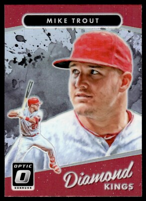 #ad Mike Trout 2017 Donruss Optic Diamond Kings Holo A59 #13 Los Angeles Angels