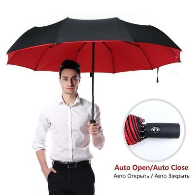 #ad Strong Luxury Business Windproof Double Layer Resistant Umbrella Fully Automatic