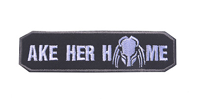 #ad AKE HER HOME PREDATOR EMBRODIERED PATCHES TACTICAL BADGE HOOK PATCH 01