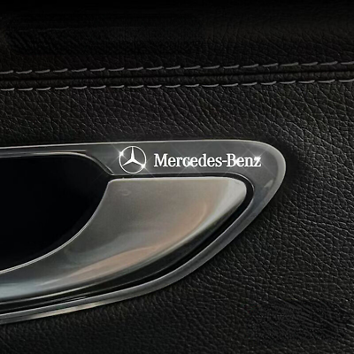 #ad 5Pcs For Mercedes Benz Logo Badge Decal Car Emblem Car Interior Sticker