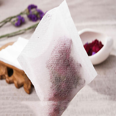 Open Fill Heat Seal Non Woven Fabric Bags for Fruit Tea Infusions Set of 100 $11.99