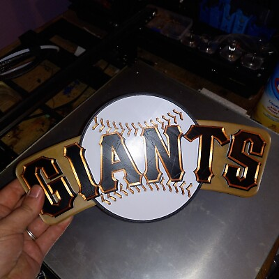 #ad MLB San Francisco Giants 12quot; 3D Logo Wall Sign 3D Printed Plastic