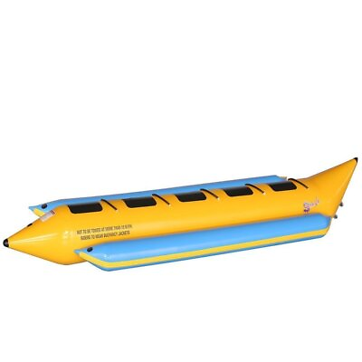 #ad Serenelife 5 Person Recreational Inflatable Banana Boat Storage Bag Repair Kit