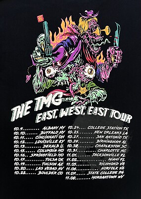 #ad The TMG East West East Tour Short Sleeve Concert T shirt SM 17” X 24”
