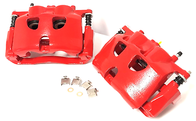 #ad POWER STOP 18191301 RED POWDER COATED BRAKE CALIPERS FOR 2012 2020 FORD F 150