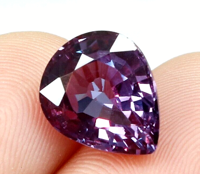 #ad Natural Alexandrite Flawless Color Change Loose Gemstone Pear Certified 6.55 Ct