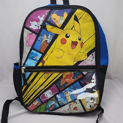 #ad Bioworld Pikachu Pokemon Kids 16quot; backpack