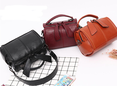Women Handbags Contracted Boston Style Barrel Bag Ladies Shoulder Purse $29.88