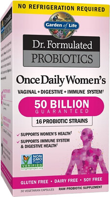 #ad Garden of Life Dr. Formulated Women#x27;s 50 Billion Probiotics 30 Caps Ex 04 24
