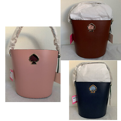 NWT Kate Spade Suzy Small Bucket Leather Bag $298 PXRUA406 Original Packaging $129.99