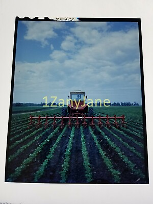 #ad AC167 Allis Chalmers FARMING MEDIA ARCHIVES 4x5 Transparency 190 XT CULTIVATOR