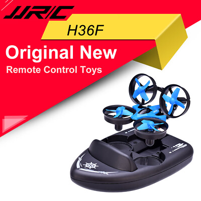 #ad JJRC H36F 2.4G RC Vehicle Drone Boat 3 in 1 Multifunction RC Toys With 3D Flips