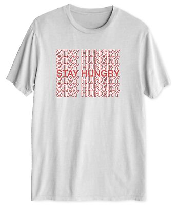#ad Jem Mens Stay Hungry Graphic T Shirt