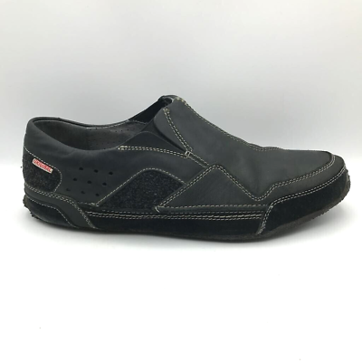 #ad Clarks Originals Mens Slip On Shoes Black Leather Round Toe 12M