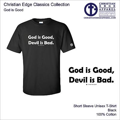 #ad CEA Jesus Christ T shirt God is Good Christian Edge Apparel Know Him NOTW
