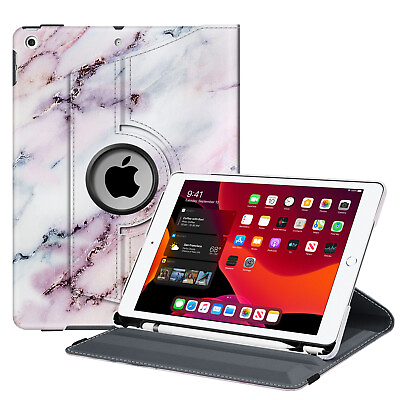 #ad For iPad 7th Gen 10.2#x27;#x27; 2019 Fintie 360° Rotating Case Cover Auto Sleep Wake