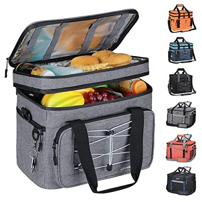 #ad Cooler BagSoft BagCollapsible Soft Sided Cooler 30 Cans Beach Leakproof Campi...
