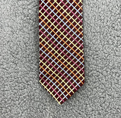 #ad Murano Collezione Mens Tie Orange Brown Blue Green Yellow Pink NEW with Tags