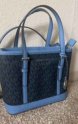 #ad Michael Kors French Blue XS Crossbody Purse See Description; Pre Owned
