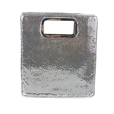 Pa Tou Tou No.14 Silver Clutch Purse Handbag Mesh $59.99