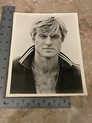 #ad 8 x 10 Glossy Photo Robert Redford From American Heritage Galleries 1980s