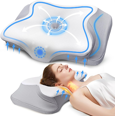 #ad Cervical Pillow for Neck amp; Shoulder Pain Relief Sleeping Ergonomic Memory Foam