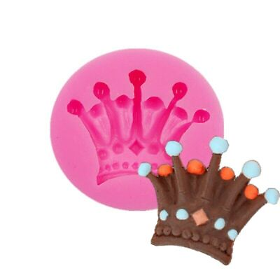 #ad Silicone Mold 3D Princess Crown Design Candy Chocolate Art Small Pink 5.4 cm