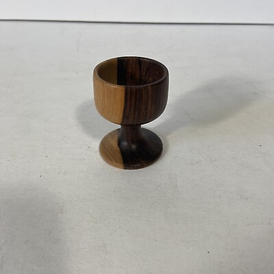 #ad Small Wooden Chalice Goblet 2 inches high Handmade