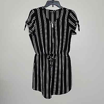 #ad Belle Tweed Striped Mini Dress Sz Medium