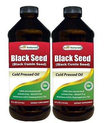 #ad 2 Pack Best Naturals Black Seed Oil 8 OZ