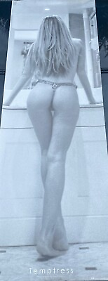 #ad Rare 2004 Bamp;W sexy Temptress quot; Trevor Watsonquot; LARGE door size poster 21quot; x 62quot;