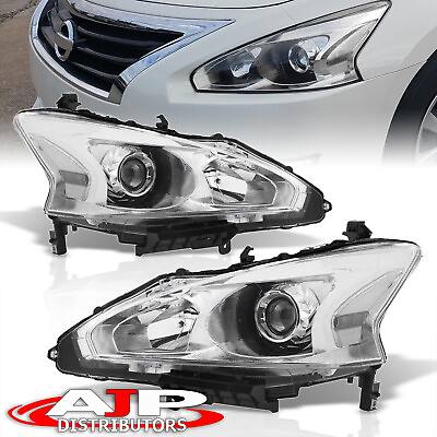 #ad Clear Driving Halogen Head Lights Lamps LHRH For 2013 2015 Nissan Altima Sedan