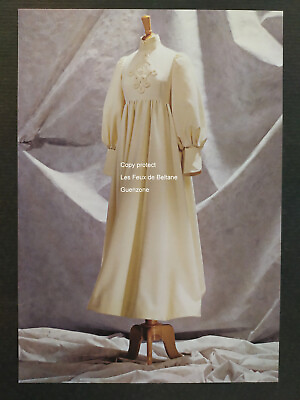 #ad Robe JEAN MUIR 1968 haute couture document photo cut out
