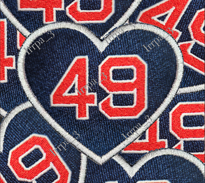 #ad Tim Wakefield #49 Memorial Patch Boston Red Sox Baseball Jersey Patch white bor