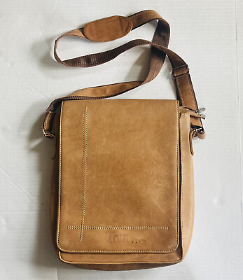 Vintage Tom.. Brown Leather Messenger Bag Men’s 14” 00
