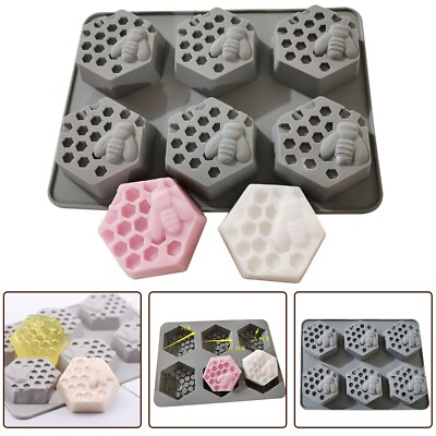 #ad 6 Holes shaped for honeycomb Silicone Mold for making handmade soap