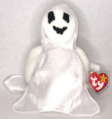 #ad Ty Halloween Sheets The Ghost Beanie Baby DOB: October 31st 1999