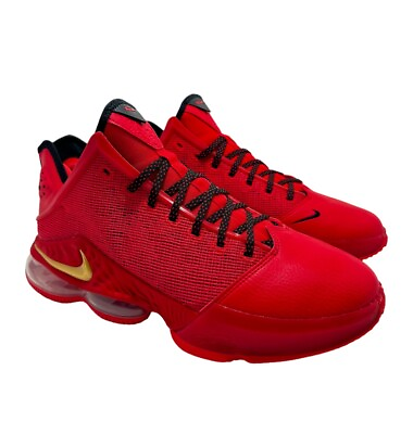 #ad Nike Lebron 19 University Red Crimson Black Gold DO9829 600 New Men’s Size 12