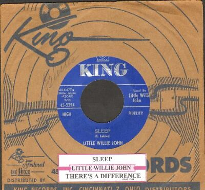 #ad Little Willie John Sleep There’s A Difference King 5394 Vinyl 45 rpm Record