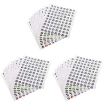 #ad 1600Pcs Portable Adhesive Clear Printing Quality Test Labels Testing