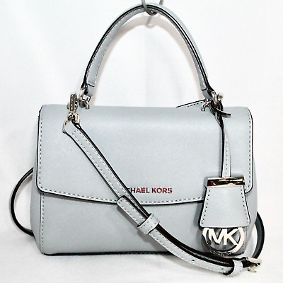 #ad MICHAEL KORS Ava Extra Small Saffiano Leather Crossbody Bag Blue 32F5GAVC1L